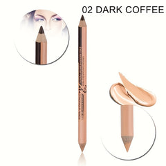 2-in-1 Eyeliner Eyebrow Pencil Concealer Stick