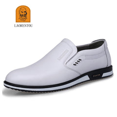 LAORENTOU Men's Leather Shoes Casual Dress Shoes For Business Office