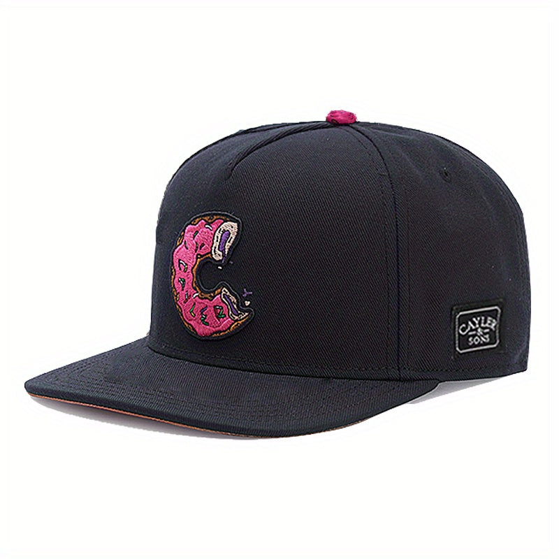 Donut Embroidery Men's Hip Hop Hat