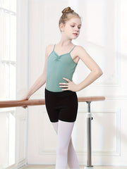 Girls Solid Slim Short Ballet Shorts for Dance Gymnastics Sports