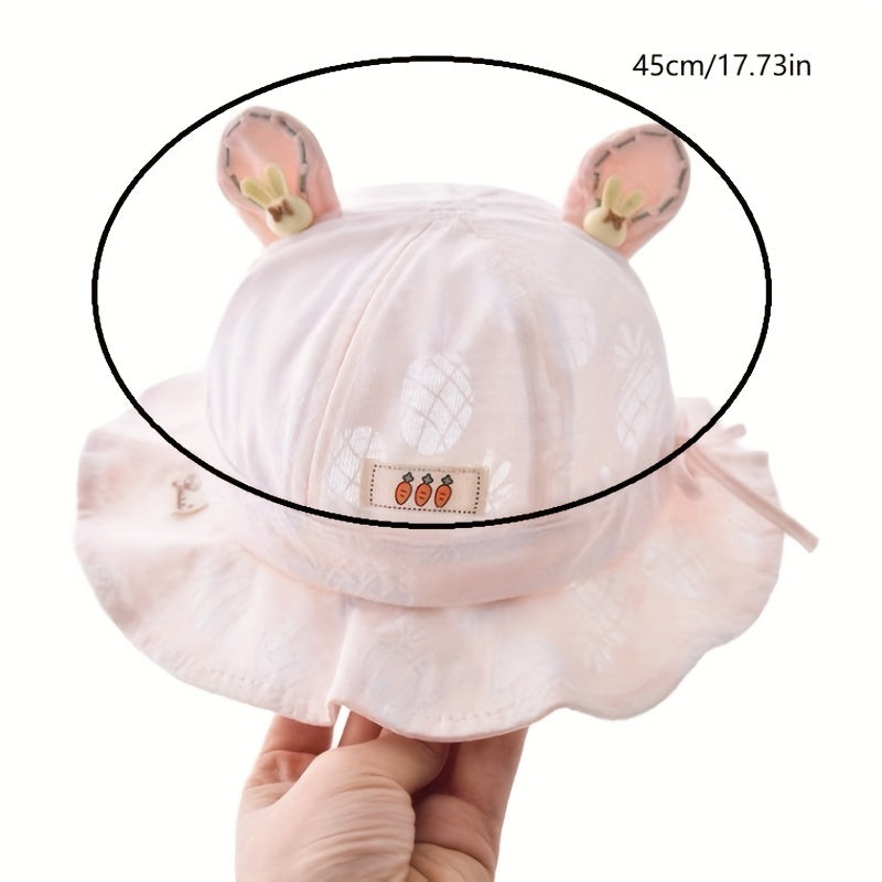 Carrot Rabbit Ear Fisherman's Hat Bucket Hat For Outdoor Traveling Beach