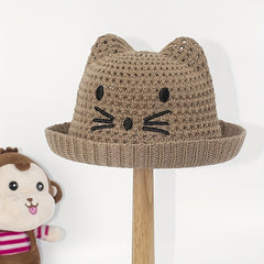 Baby Cat Straw Hat Sunshade Top Hat Boys Girls