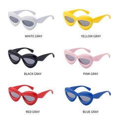 Y2K Narrow Frame Lip Inflatable Sunglasses