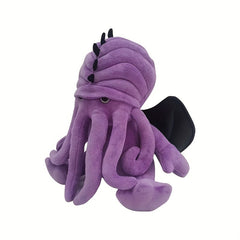 CthulhuCraft Octopus Plush Toy Purple Soft Polyester Ideal for Kids 3
