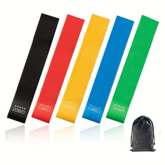 5 Resistance Bands Set for Booty Legs Pilates Flexbands