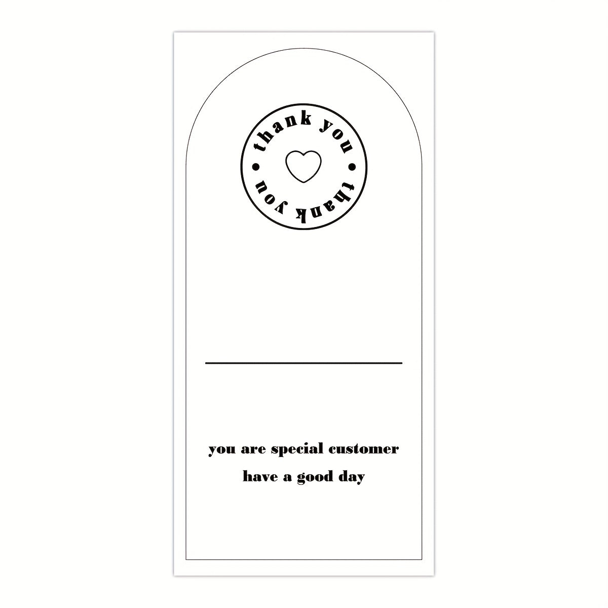 50 Sheets Thank You For Your Order Stickers Rectangle Gift Package Labels