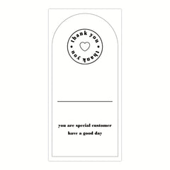 50 Sheets Thank You For Your Order Stickers Rectangle Gift Package Labels