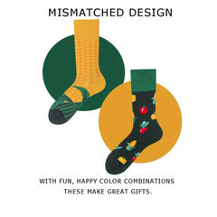 3D Printed Crazy Funny Crew Socks for Men Women