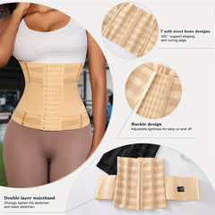Waist Trainer Trimmer Belt Tummy Control Compression Wrap Women's Underwear