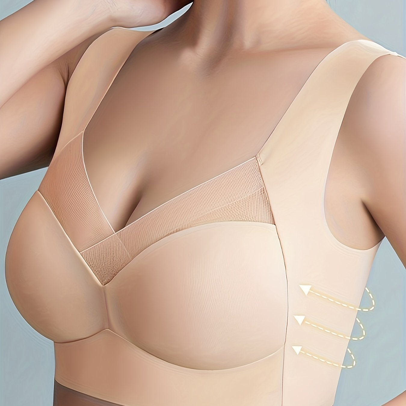 Breathable Mesh Wireless Bra Full Coverage Comfortable Women's Lingerie