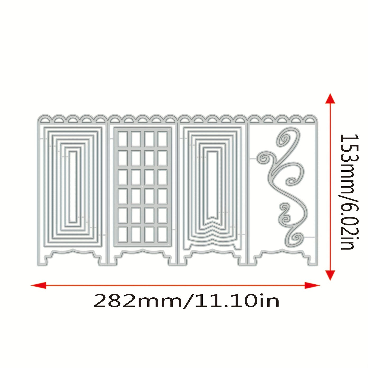 Flower Screen Metal Cutting Dies for Scrapbook Embossing