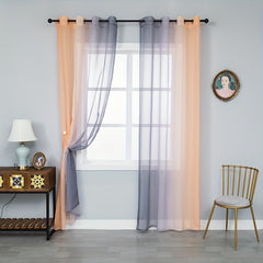 Sheer Curtains for Home Decor & Privacy - Perfect for Kitchen, Bedroom, Living