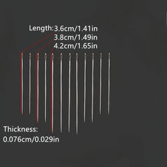 24pcs Special Needles for Elderly & Blind DIY Sewing