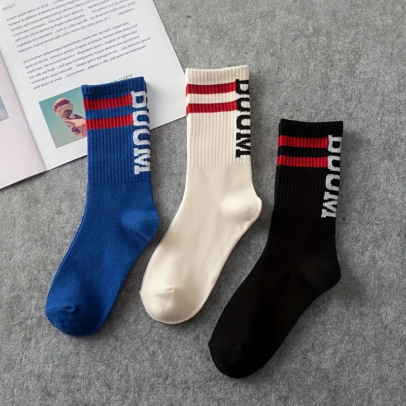 Striped Sports Socks Women's Stockings
