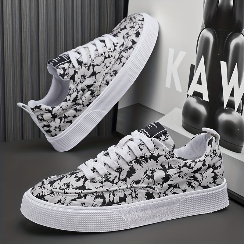 Men's Lace up Canvas Sneakers Casual Walking Shoes