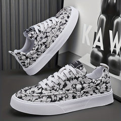 Men's Lace up Canvas Sneakers Casual Walking Shoes
