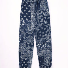 Girls Abstract Graphic Sweatpants Elastic Waist Loose Casual Sport Jogger Pants