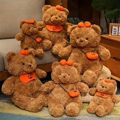 Halloween Teddy Bear Plush Toy with Pumpkin Bag