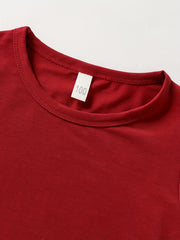 Boys Casual Outfit Round Neck T-shirt & Shorts Set