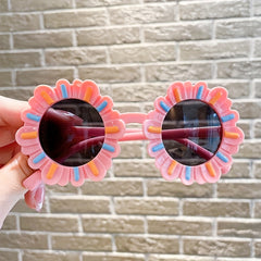 Colorful Small Flower Kids Sunglasses Outdoor Travel Glasses