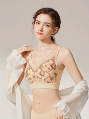 Lace Wireless Bra Full Coverage Comfortable Supportive