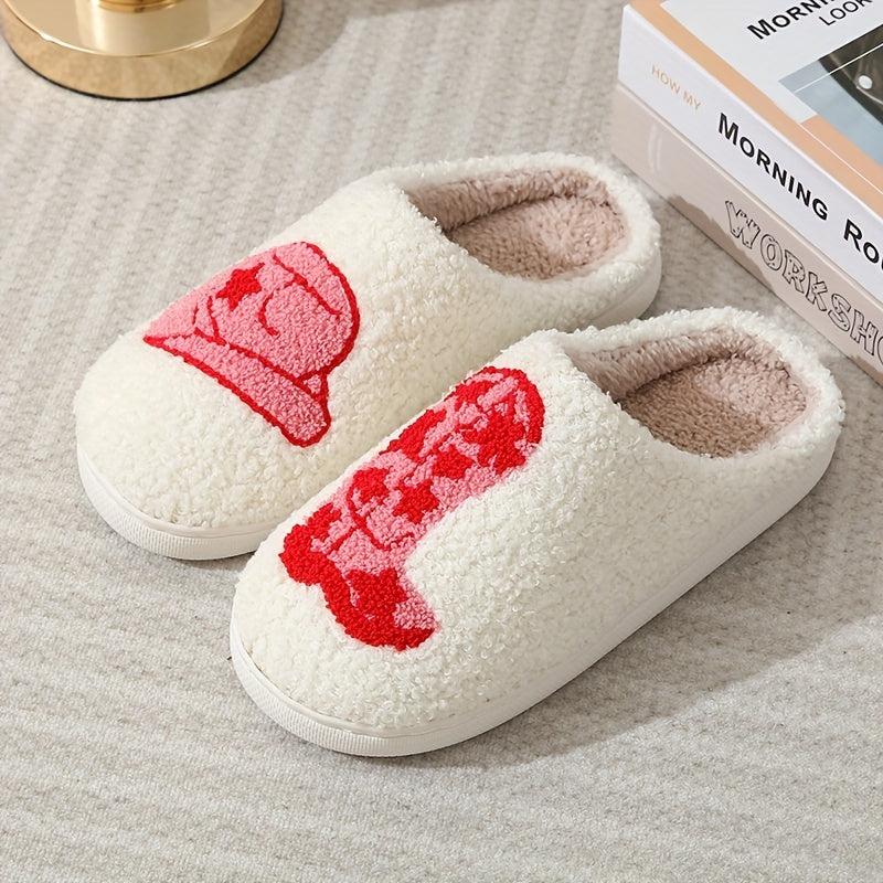 Cozy Cartoon Plush Slippers for Home