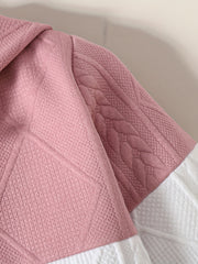 Colorblock Zipper Hooded Jacket Long Sleeve Sweatshirt