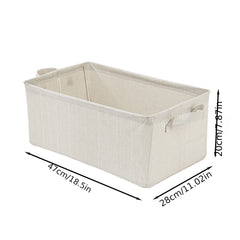 Bamboo Cotton Steel Storage Box Water Resistant Laundry Cabinet