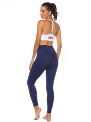 Seamless High-Waisted Yoga Leggings Moisture-Wicking Stretchy Athletic Pants