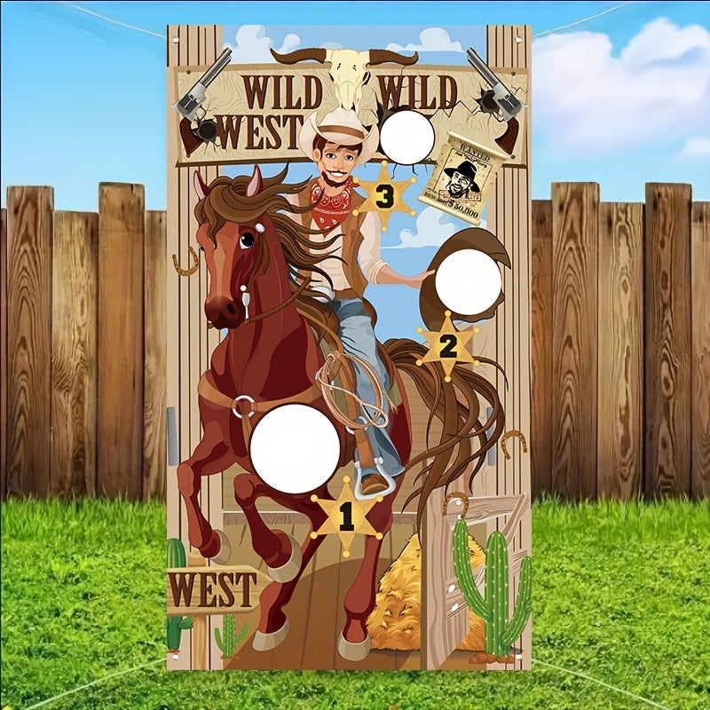 Cowboy Toss Game with Bean Bag - Summer Party Fun