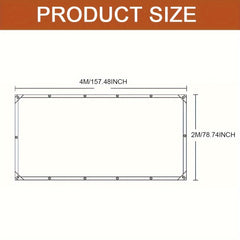 Waterproof Tarp with Grommets for Garden Plant Cover