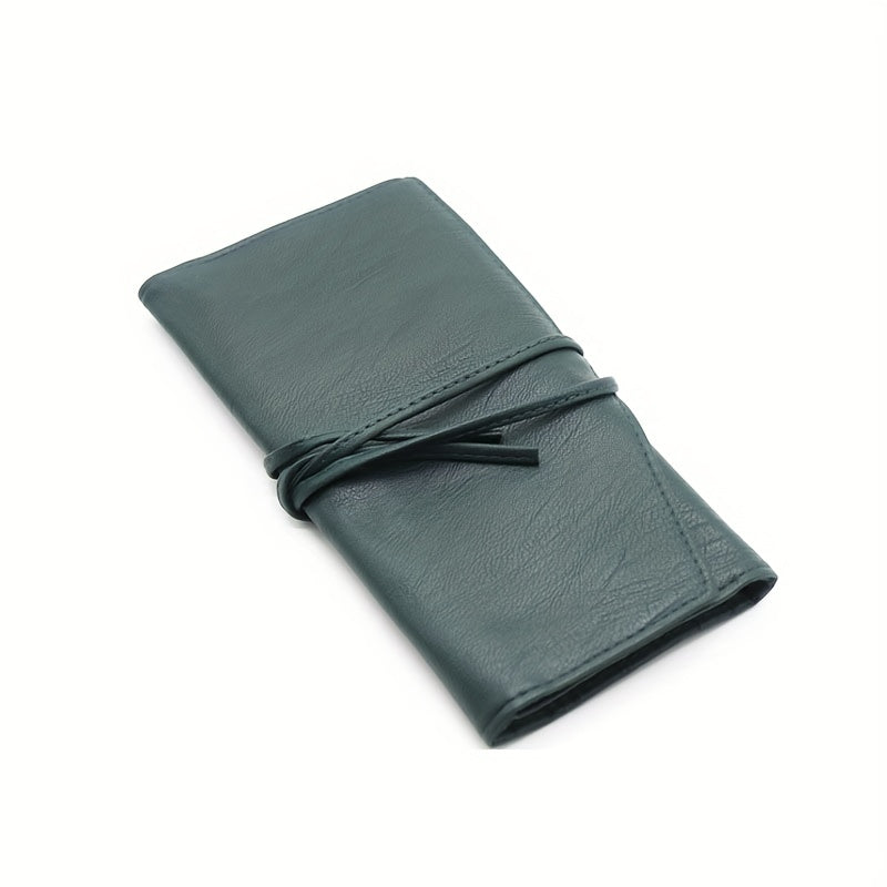 Dark Green Makeup Brush Holder Case Portable Travel Storage Basket