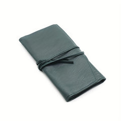 Dark Green Makeup Brush Holder Case Portable Travel Storage Basket