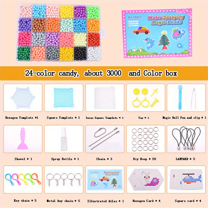 Water Mist Magic Beads Educational Toys DIY Puzzle