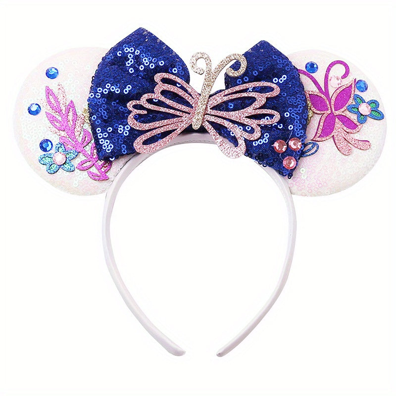 Cosplay Headdress Flower Bow Headband Mouse Ears Headbands For Party Decoration