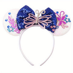 Cosplay Headdress Flower Bow Headband Mouse Ears Headbands For Party Decoration