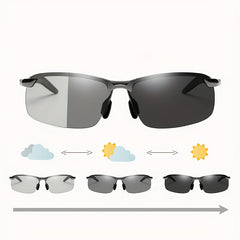 Men's Alloy Sunglasses For Day And Night Use