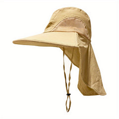 Men's Casual Sun Protection Fishing Hat Wide Brim Bucket Hat