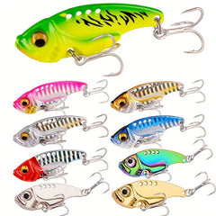 Metal Vibration Sequin Fishing Lure 9PCS Set