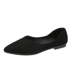 Women's Pointed Toe Ballet Flats Soft Sole Slip On Shoes
