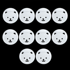 10pcs Round Baby Socket Cover Bear 2 Pin Hole Power Protection Cover