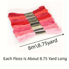 140pcs Rainbow Embroidery Floss Pack - Cross Stitch Threads Bracelet Yarn Craft