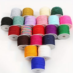 Colorful Beaded Rope Bracelet Line Beading Cord 0.8mm 50 Yards