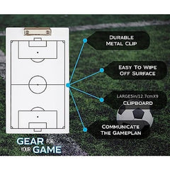 Football Tactics Board Dry Erase Coaching Strategy Board