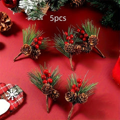 Christmas Decoration Bouquet DIY Garland Pine Cone Accessories 5pcs 10pcs Set