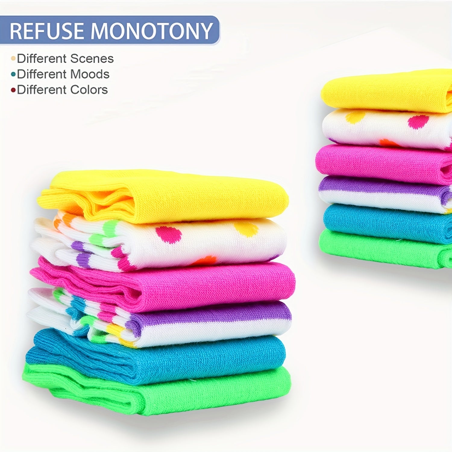 6 Pairs Candy Socks Women's Low Cut Ankle Socks