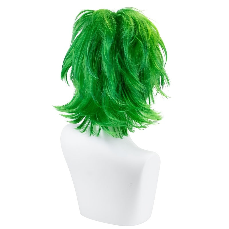 Green Cosplay Wig Anime Halloween Party Wig Heat Resistant Synthetic Wig