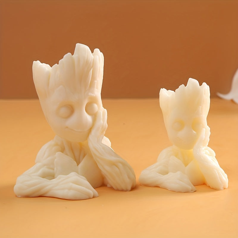 3D Epoxy Resin Craft Silicone Molds Candle Making DIY Tree Man Resin Casting