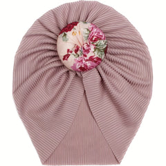 Threaded Ball Head Printed Halogen Gate Baby Headscarf