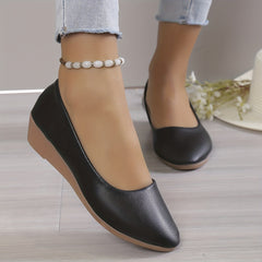 Women's Comfy Slip On Wedge Shoes Lightweight Soft Sole